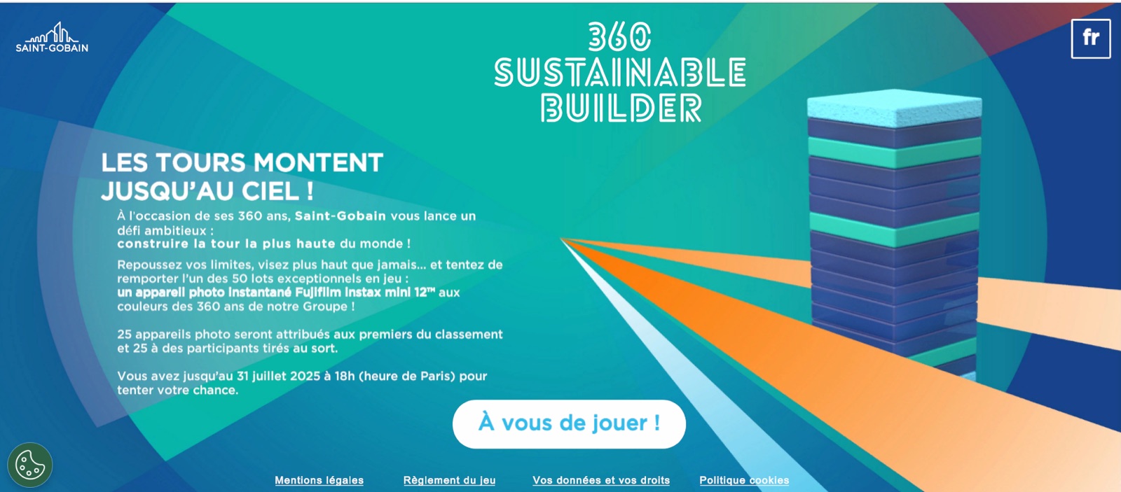 Saint-Gobain 360, Jeu Construction Tour Saint-Gobain 360