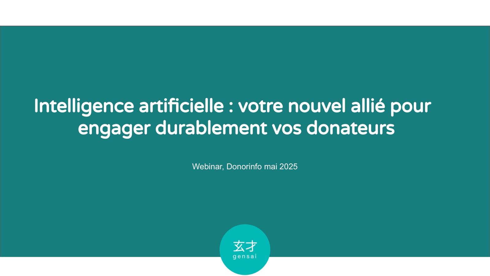 Donorinfo, L'IA au service de l'engagement des donateurs